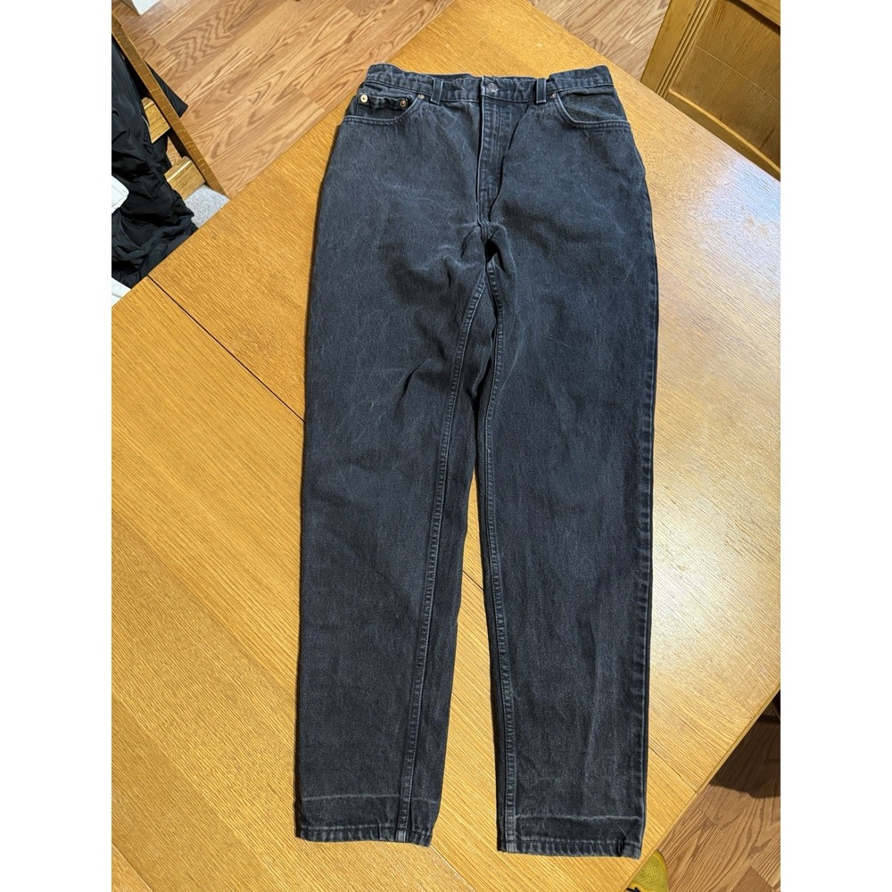 Vintage Levi's 551 Jeans USA Made 28x31‎ Black Relaxed Fit Tapered Leg 1995
